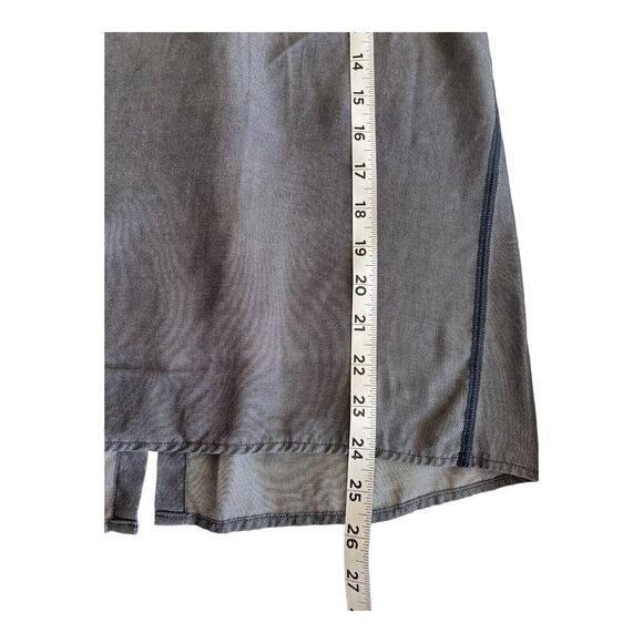 Lululemon All Tied Up Tank Top Open Back Navy Blue Denim - Picture 3 of 4